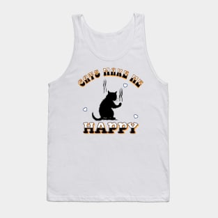 Cats Make Me Happy Tank Top